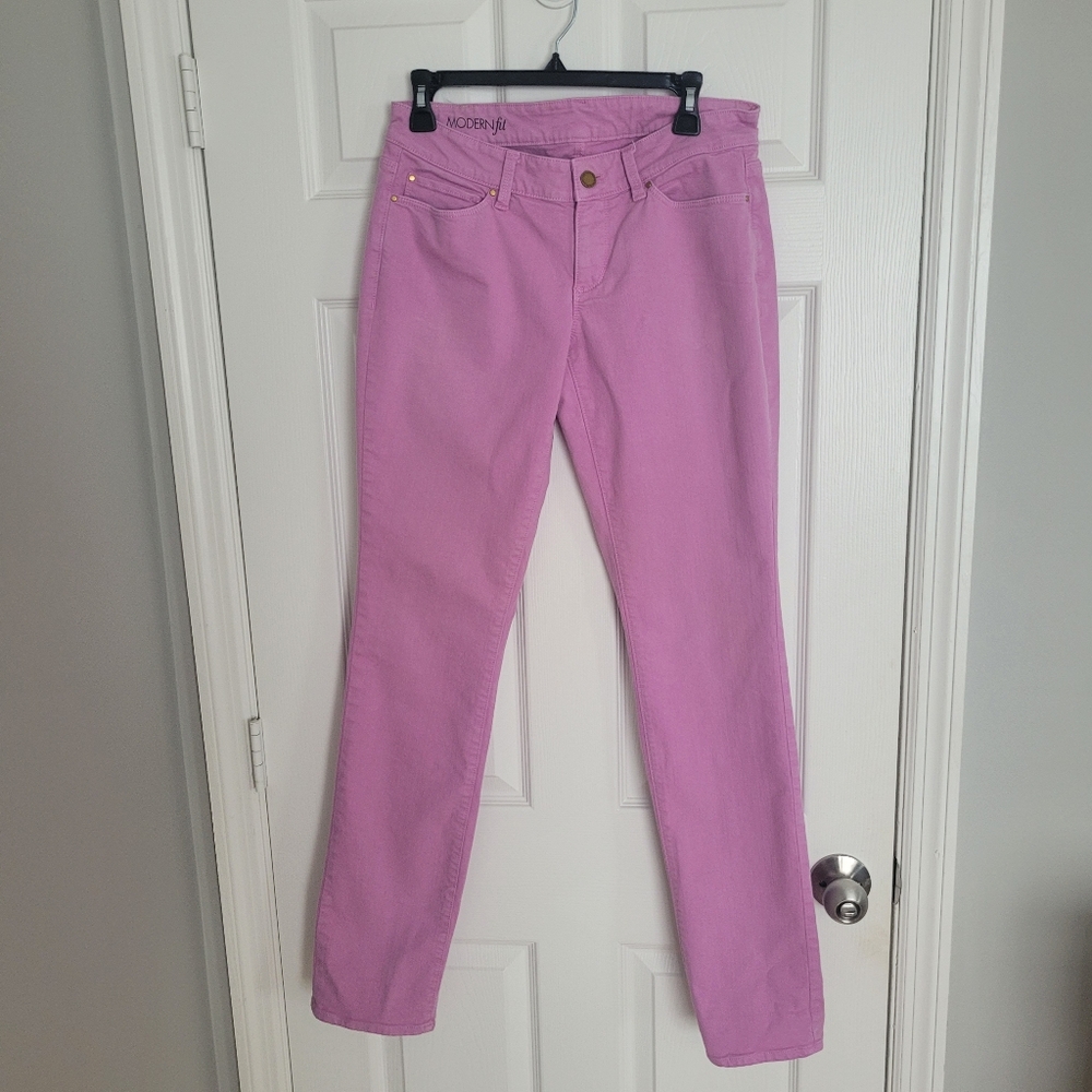 Ann Taylor Modern Fit Women's Pink Lavender Purple Jeans SIZE 6